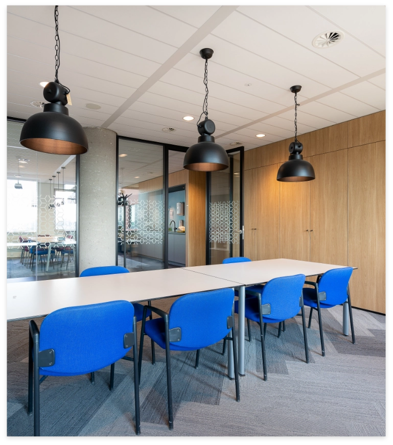 Installation électrique dans un bureau